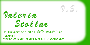 valeria stollar business card